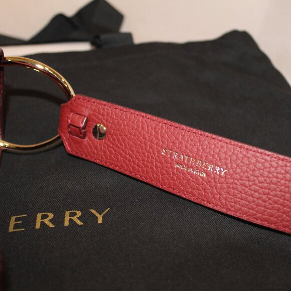 Strathberry Lana Oxblood Suede and Shearling Hobo with Dust bag & Box - Picture 13 of 15